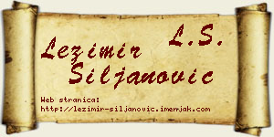 Ležimir Siljanović vizit kartica
